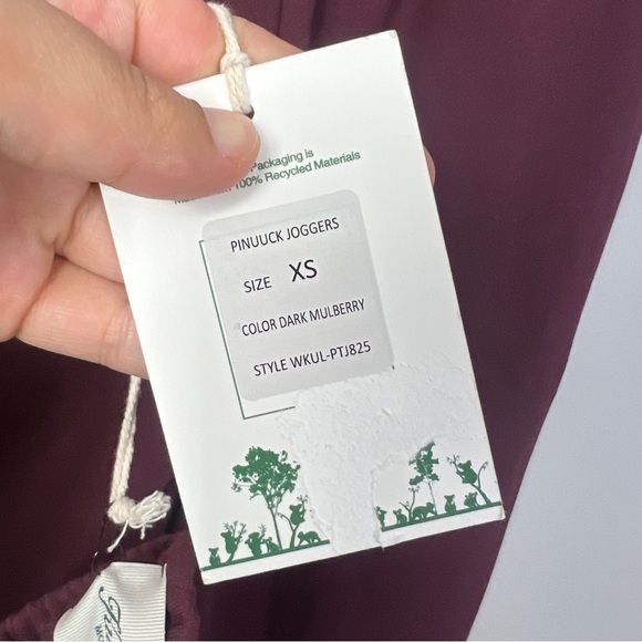 kuwalla pinuuck jogger pant Burgundy/ women size XS - Picture 11 of 12